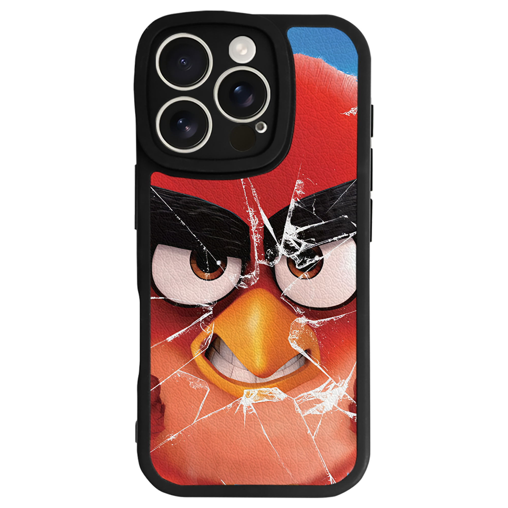 （画像用） Angry Birds アングリーバード 【iPhone 16シリーズ対応】シリコンスマホケース（レザー調） 材質：シリコン